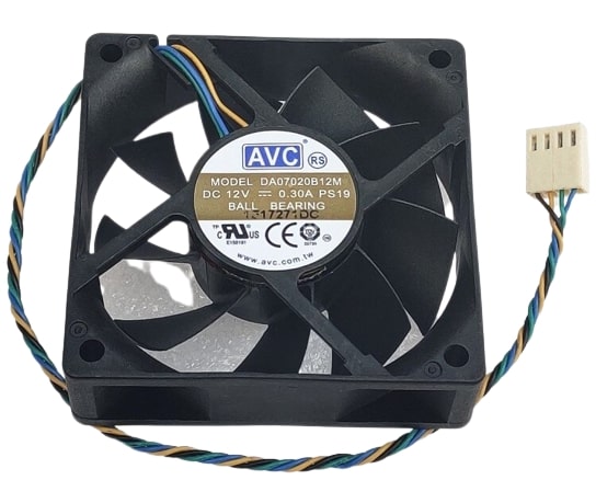 AVC DA07020B12M 4-Wire Double Ball Computer Server Fan Replacement