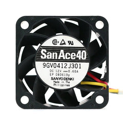 SANYO 9GV0412J301 3-Wire Computer Server Fan Replacement