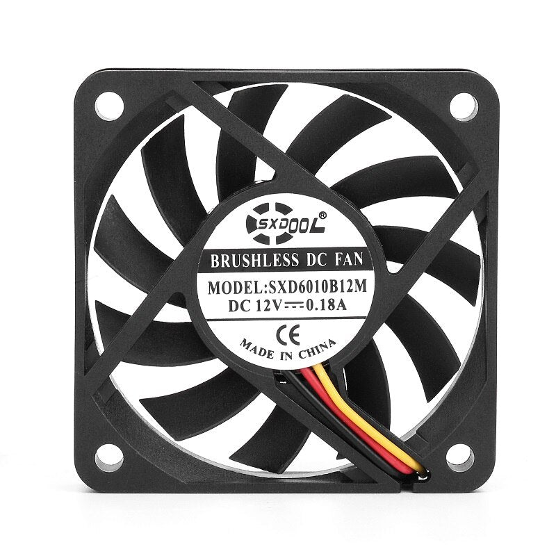 SXDOOL SXD6010B12M 3-Wire 3P Speed FG Signal Fan Replacement